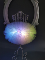 Enter the store must buy white luminous tutu Pet luminous skirt Anti-stampede functional skirt Cat and dog skirt