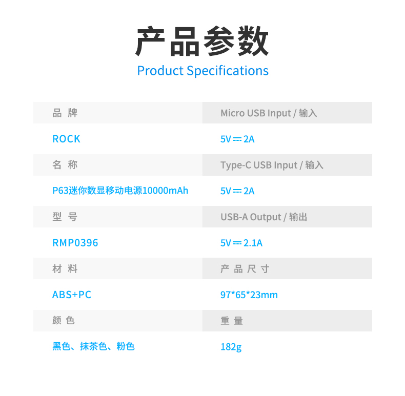 ROCK sạc kho di động nhỏ gọn 10000 mAh dung lượng cực lớn mini siêu mỏng kê 220v Huawei Apple phổ thông ngoài trời thích hợp cho màn hình kỹ thuật số đa chức năng di động chuyên nghiệp - Ngân hàng điện thoại di động sạc dự phòng power bank 20000mah