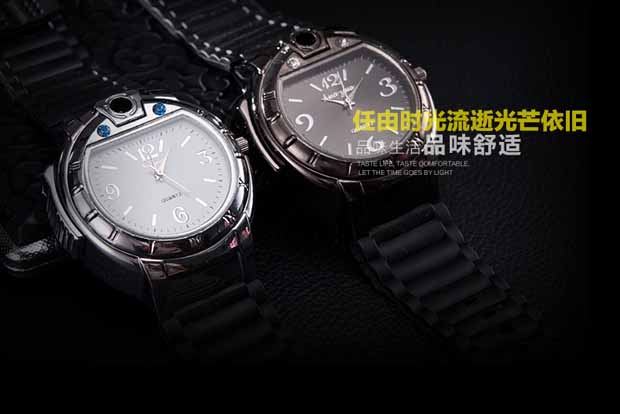 Mỹ cao / kim loại mở ngọn lửa bơm hơi đồng hồ thực nhẹ hơn Cá tính sáng tạo đa chức năng gas nhẹ hơn - Bật lửa hột quẹt khò