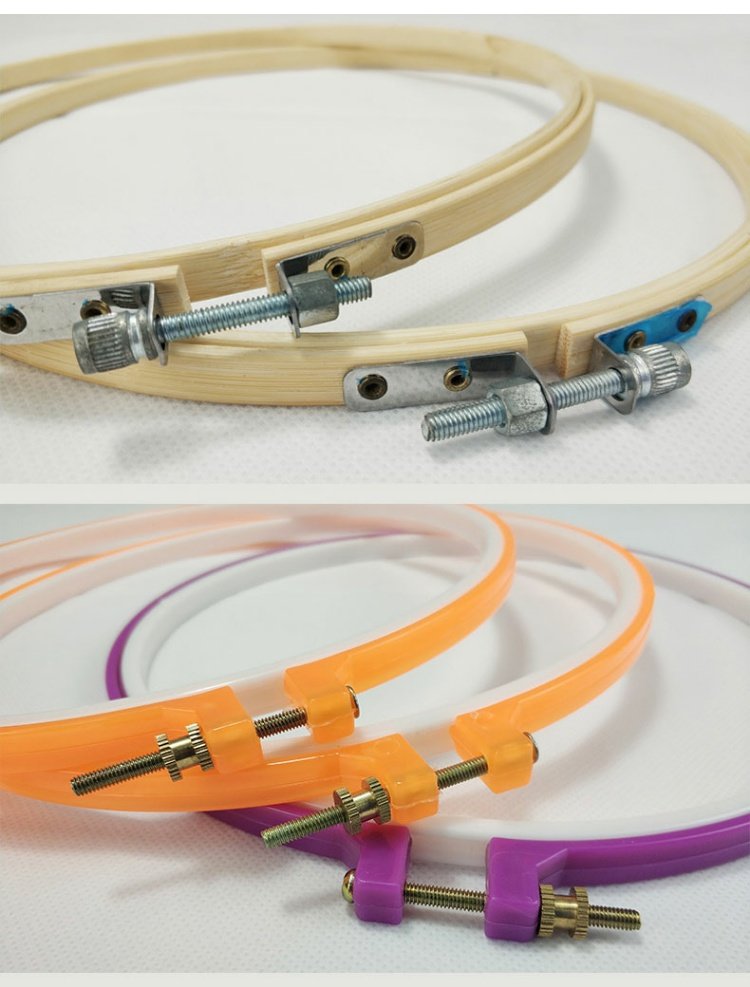 Căng khâu thêu vải khâu thêu hoop tròn sửa chữa công cụ điều chỉnh bằng tay con 24cm25cm hỗ trợ - Công cụ & phụ kiện Cross-stitch tranh thêu chữ thập đồng quê khổ lớn