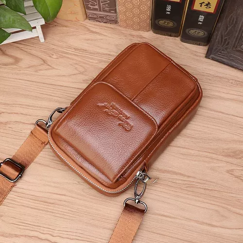 Поясная сумка, мужской кожаный мобильный телефон, универсальный ремень, сумка на одно плечо, 5.5 дюймов, 6 дюймовая, 6.5 дюймов, 7 дюймов