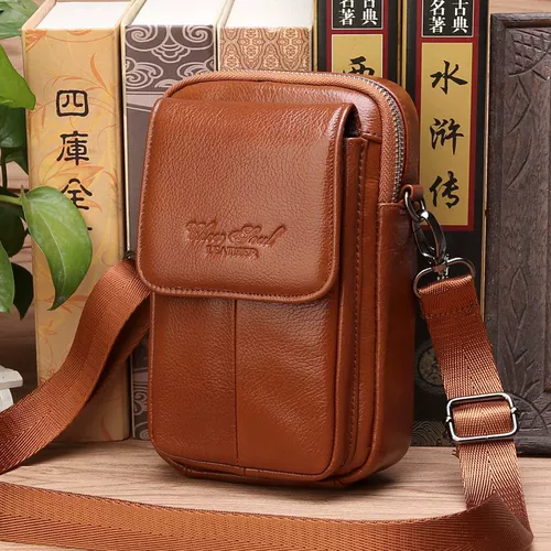 Поясная сумка, мужской кожаный мобильный телефон, универсальный ремень, сумка на одно плечо, 5.5 дюймов, 6 дюймовая, 6.5 дюймов, 7 дюймов