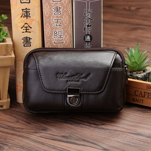 Кожаный ремень, поясная сумка, барсетка, мобильный телефон, 5 дюймов, 5, 5.5 дюймов, 5, 5.7 дюймов, из натуральной кожи