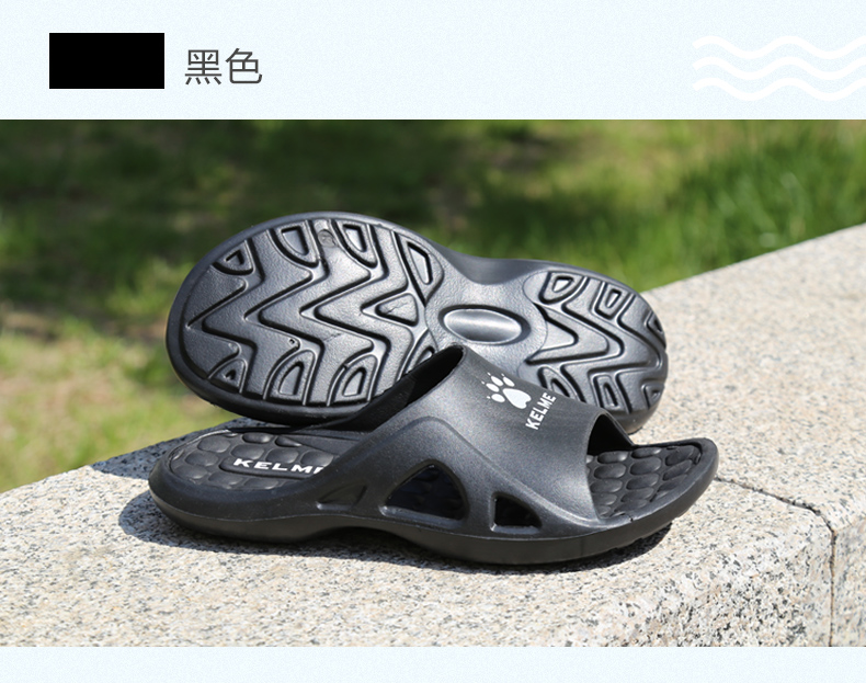 Kelme Calme dép thể thao nam chống trượt ngoài trời bãi biển thoáng khí trong nhà và ngoài trời thiết bị bóng đá dép và dép nữ dép puma
