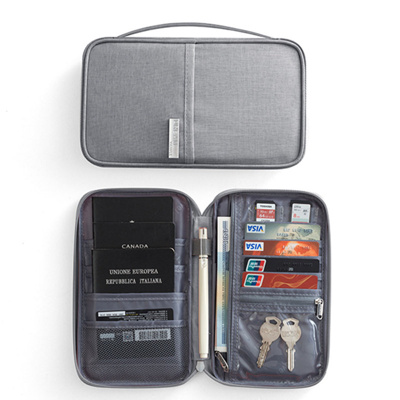 Travel Abroad Passport Bag Ticket Passport Holder Protective Sheath Waterproof Travel Containing Bag Multifunction Document Bag Document Bag