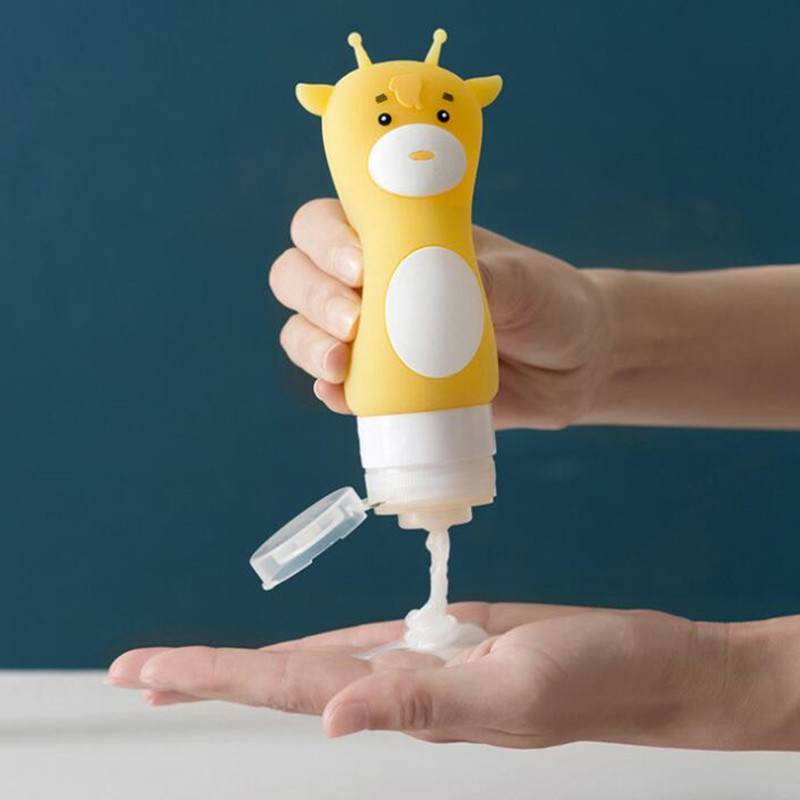 Travel silicone bottle cosmetics shampoo shower lotion empty bottle skin care trial bag set portable