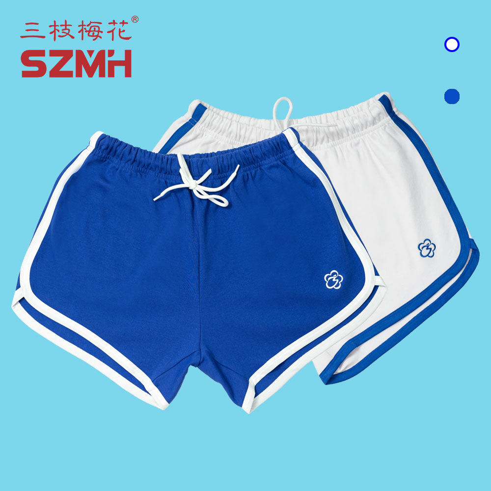 Three Branches Plum Blossom Children Sports Shorts Pure Cotton Slim CUHK Boy 2022 Summer new loose running pants