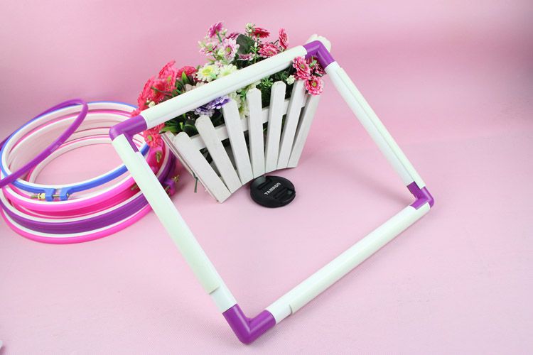 Chữ thập khâu thêu tay kệ Novice Dụng cụ thêu Kéo căng hình vuông thêu lớn Clip thêu băng mới - Công cụ & phụ kiện Cross-stitch tranh thêu chữ thập phong thủy