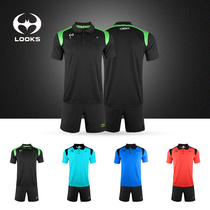 Lux Summer Mens And Womens Football Clothing Suit Competition Referee Wear Light And Breathable Sports Shorts Sleeve T-shirt 599