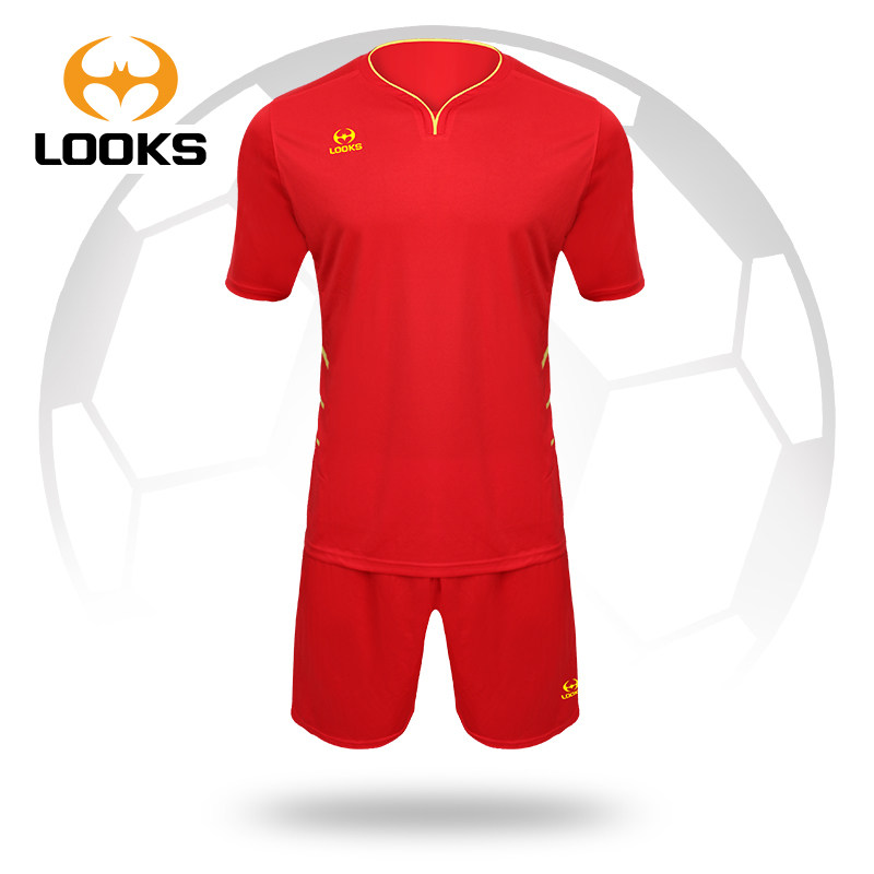 Lux football uniform suit men's game training team uniform custom ball uniform children's adult sports suit 635