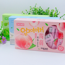 OCOCO Net Red RED PEPPER Jelly Fruits Taste Butin 0 fat snacks high face value greens white peach 360g about 32 strips