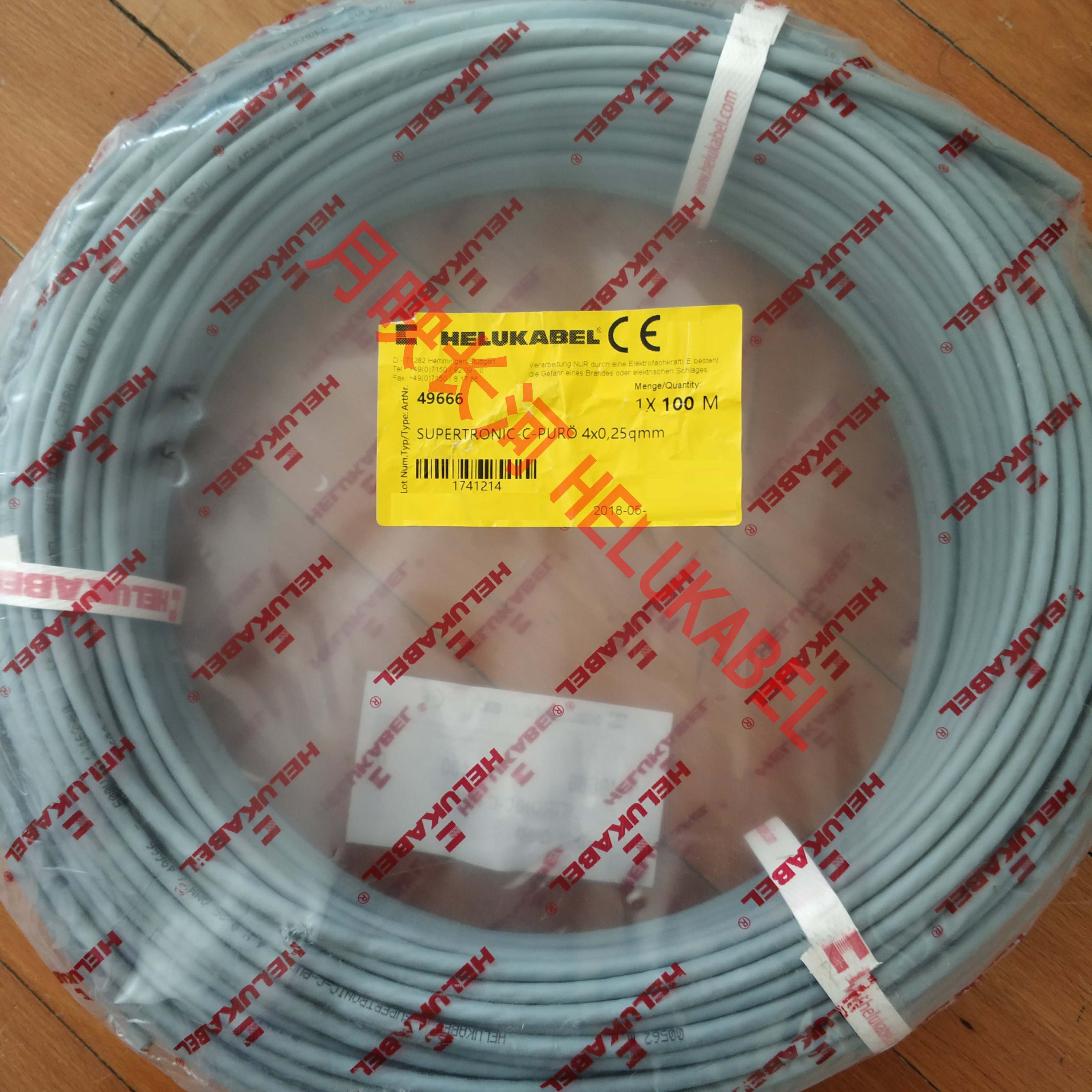 Germany and the soft HELUKABEL DRAG CHAIN CABLE SUPERTRONIC-C-PUR 4X0 25QMM 49666