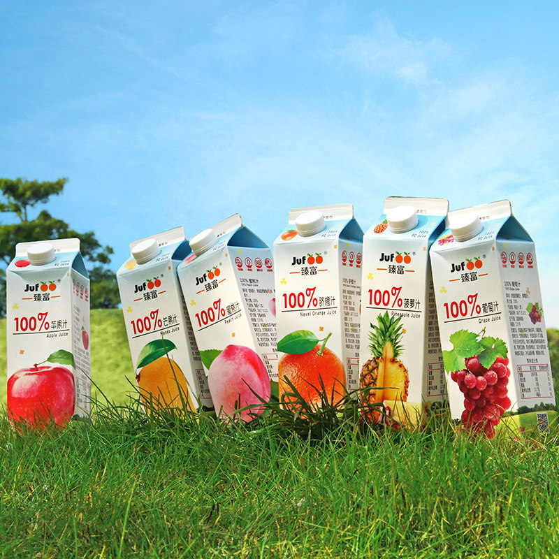 Zhen Fu 100% Pure Juice 1kg * 6 Large Bottles Whole Box Good Drink Healthy Raw Taste Without Sugar Nutritional Drinks Drink