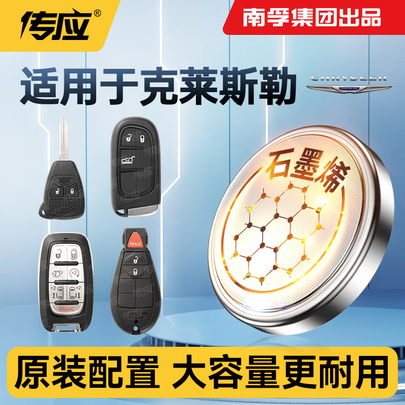南孚传应纽扣电池CR2032适用克莱斯勒大捷龙铂锐PT漫步者交叉火力300C PHEV汽车钥匙遥控器电子3v