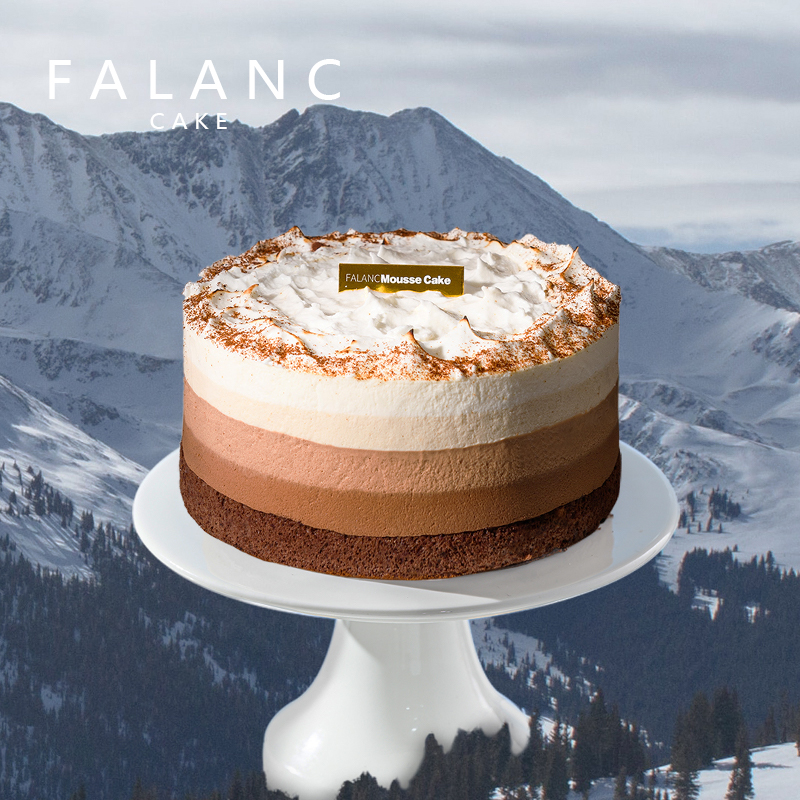 FALANC厚乳拿铁咖啡巧克力慕斯蛋糕：甜品界的“黑科技”，全国配送，满足你的甜蜜渴望！