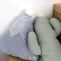 ins Korean cacti hug pillow clouds a star paparazzi plush toy dolls sleep hug cute snowy mountain cushions