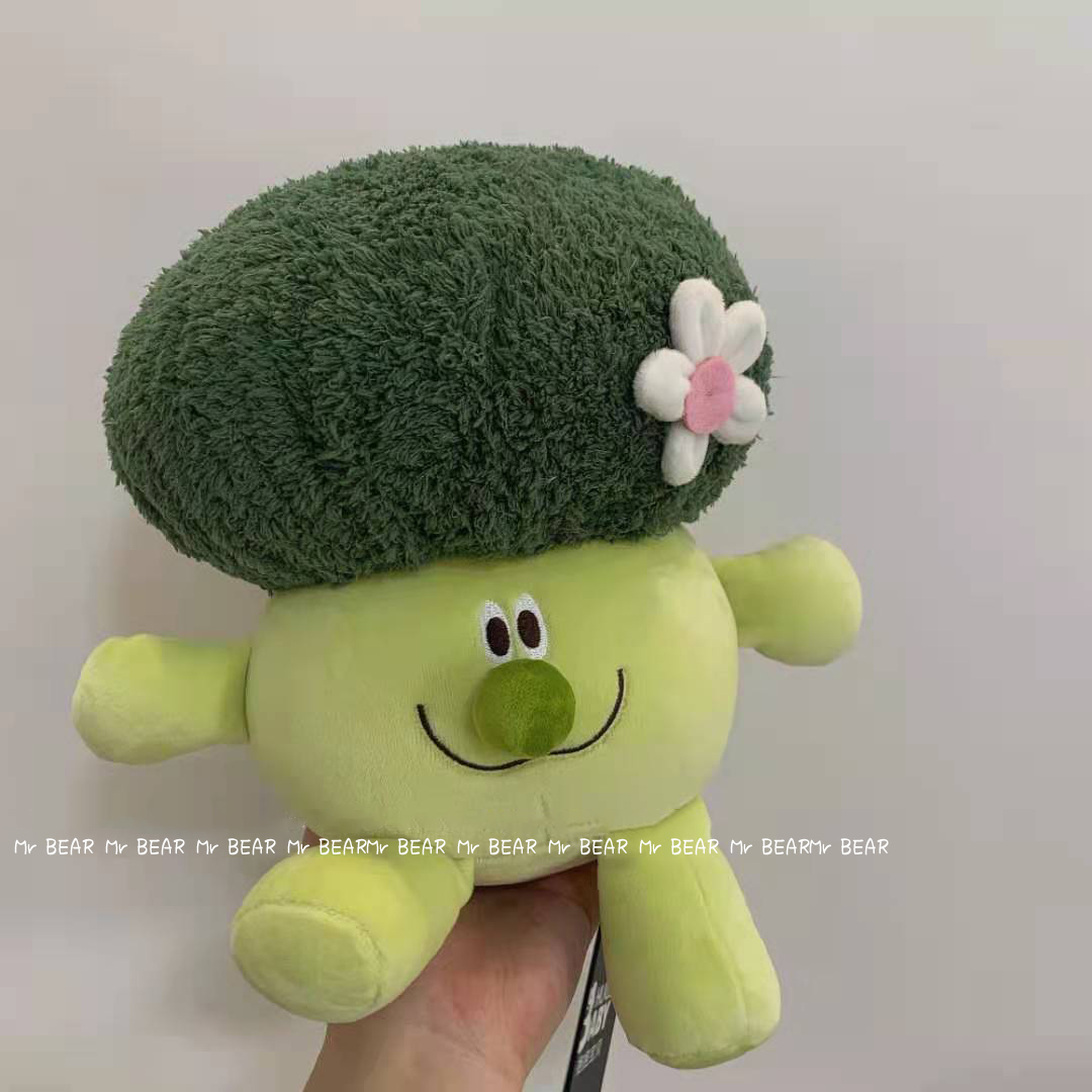 Cute creative vegetable doll broccoli pillow plush toy doll cauliflower doll birthday gift female