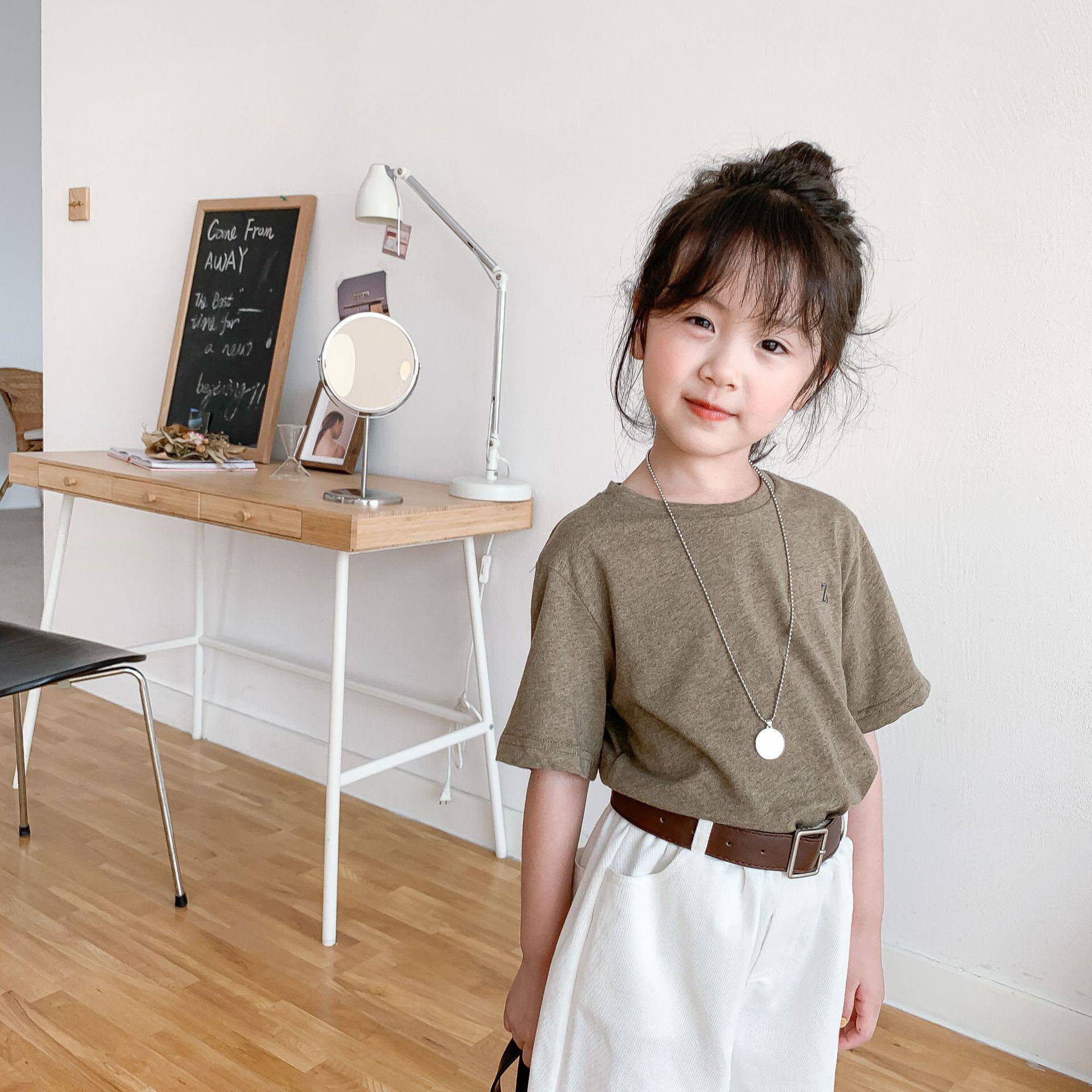 Kids Army Green T-shirt - Image 1