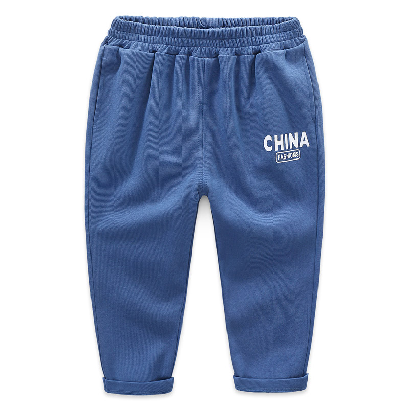 Chàng trai sweatpants bông quần âu 2020 mùa xuân và mùa thu trẻ em dệt kim quần bé trai bé thể thao quần 6563.