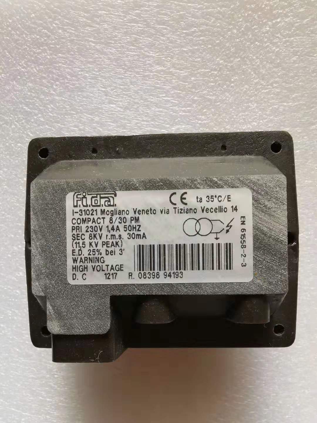 FIDA ignition transformer )COMPACT 10 20CM 10 30CM 8 20PM 8 30PM