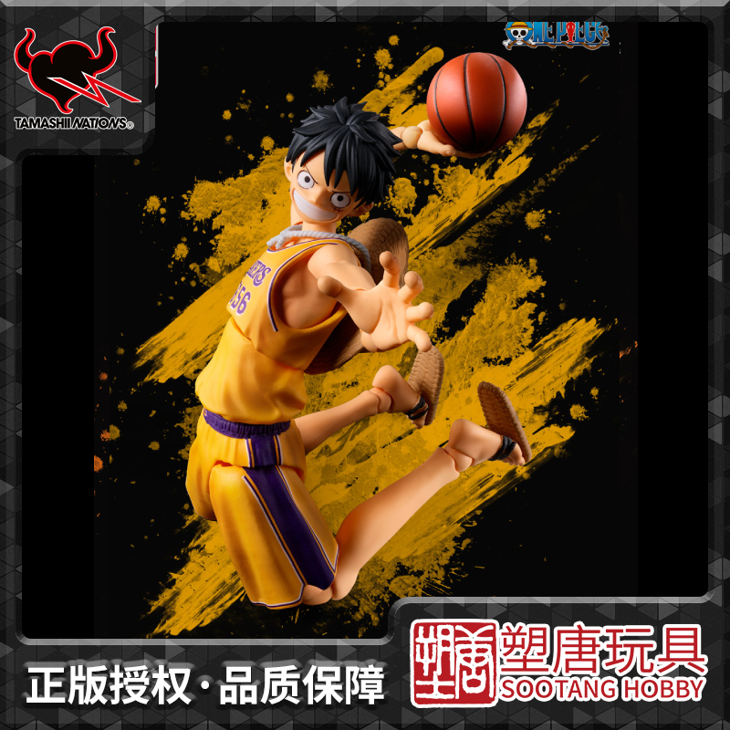[Sutang] Bandai Spirits Shf One Piece Nba Monkey D. Luffy Los Angeles Lakers Jersey in Stock