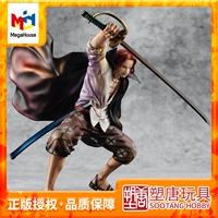 Пластиковый Tang MegaHouse POP One Piece Воспроизведение памяти Красные волосы Шэнкс Фигурка Готовый запас