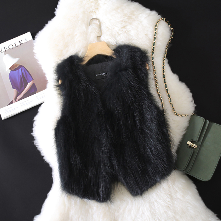 Chống mùa đặc biệt cung cấp Haining new fur vest fur coat bọ cạp fox fur giải phóng mặt bằng nữ Slim fur áo khoác nữ lót lông
