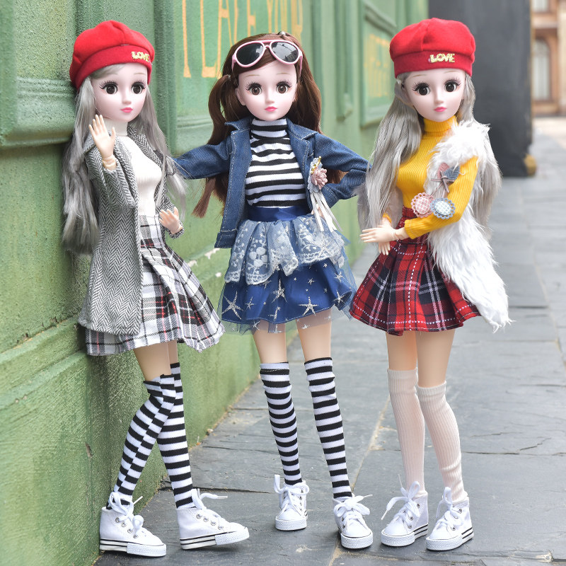 Big name Dreams Dolly Dolls Dress Princess Grand Gift Box Delicacy Emulation Girl Toy Girl Dressed as a Home Wine Doll