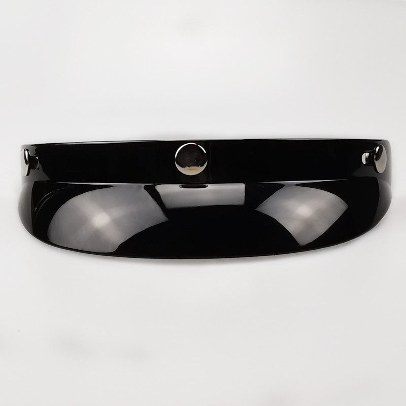 The helmet peak is a 