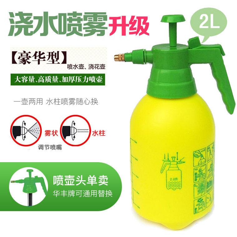 Anti-disinfection spray water jug nebulizer Gas pressure sprinkler Watering Pot Watering Pot Watering Pot Gardening 2L Nozzle Nozzle