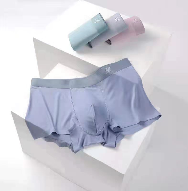 Men's underwear Avi antibacterial silkworm chrysalis protein modal seamless boxer pants moisture-absorbing breathable boxer shorts head male