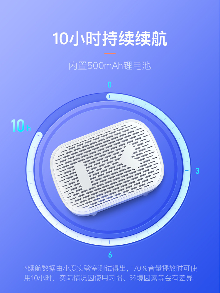 Xiaodu Smart Bluetooth Speaker Mini Edition Portable Mini Bluetooth Hands-Free Voice Assistant Payment Computer Speaker