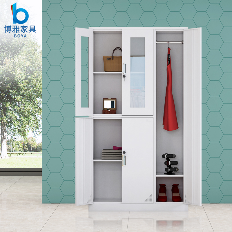 Five-door locker office glass file cabinet iron file cabinet with lock staff wardrobe locker room staff cabinet