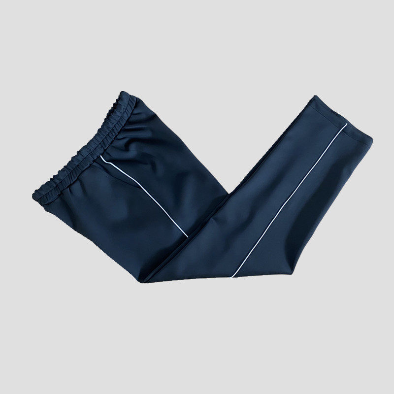 Spring and autumn pure cotton primary and secondary school uniform trousers plus fine bar school trousers comfortable neutral group pants