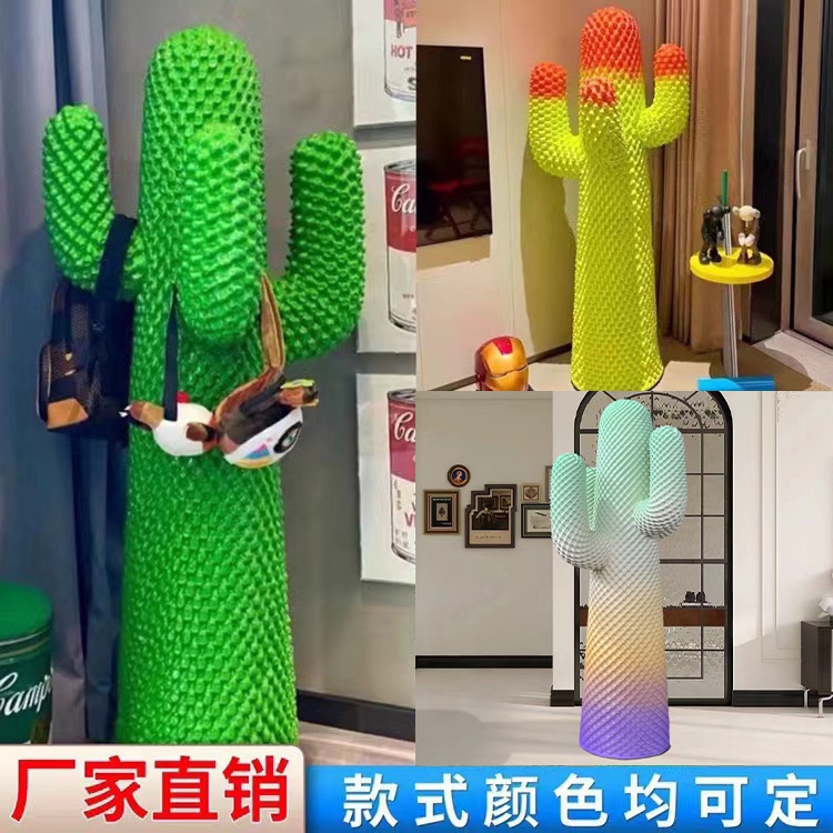 Trendy Cactus Hanger, Cactus Figurine Sculpture, Living Room, Shop, Home Decor, Floor-Standing Decoration, Trendy Ornament