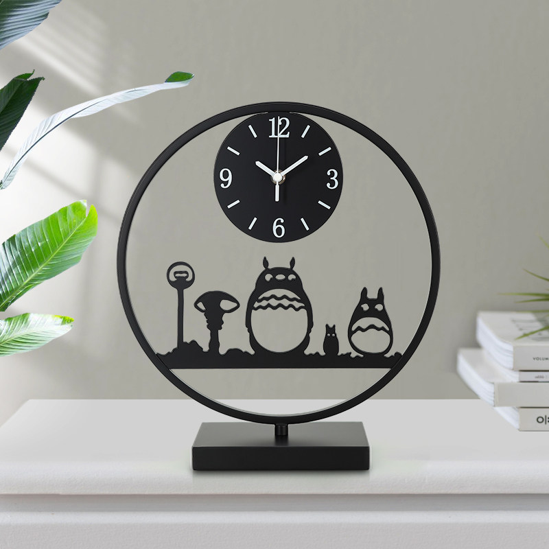 Watch and watch Home Swing Fashion Idea Modern Minima Dragon Cat Desktop Clock Living Room bedroom Desktop Seating Bell
