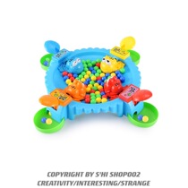 Shi family crazy greedy frog eating bean toy fun parent-child interactive table game childrens puzzle