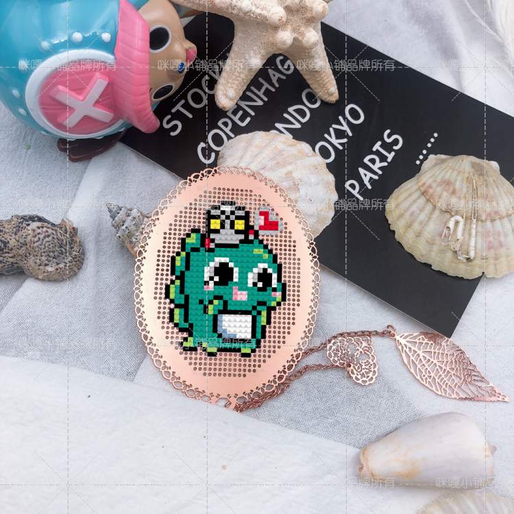 Cross Stitch Bookmark Material Bag Creative Gift Handmade Metal Bookmark YQ021 I Love Little Monsters