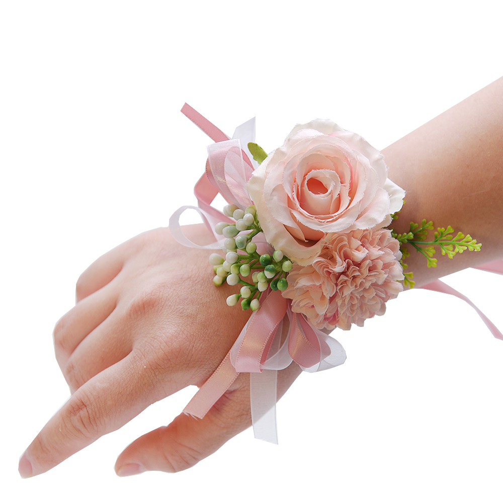 Bride's wrist floral sensational style European-style wedding cloth art emulation bridesmaid group meritocratic Meiqing New Handmaid's wedding supplies