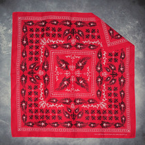 Red iris headscarf mens summer thin sweat-absorbing headband Hot girl Baotou square towel sports hairband womens sweat-absorbing headband