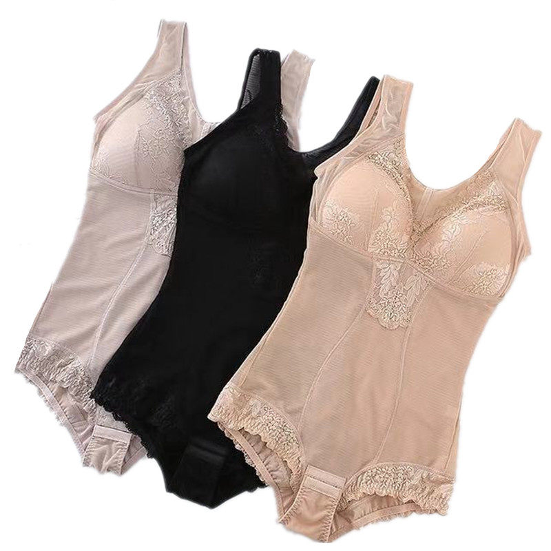 Summer ultra-thin belt bra one-piece body sculpting clothes belly thin waist chest pad body clothing body sculpting body sculpting underwear women