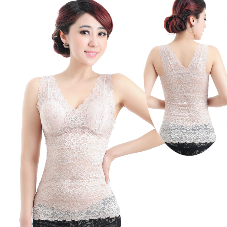 Xia Chao phần mỏng body vest của phụ nữ bụng eo kích thước lớn jacquard đồ lót áo ngực thoáng khí áo ngực cơ thể áo nhựa