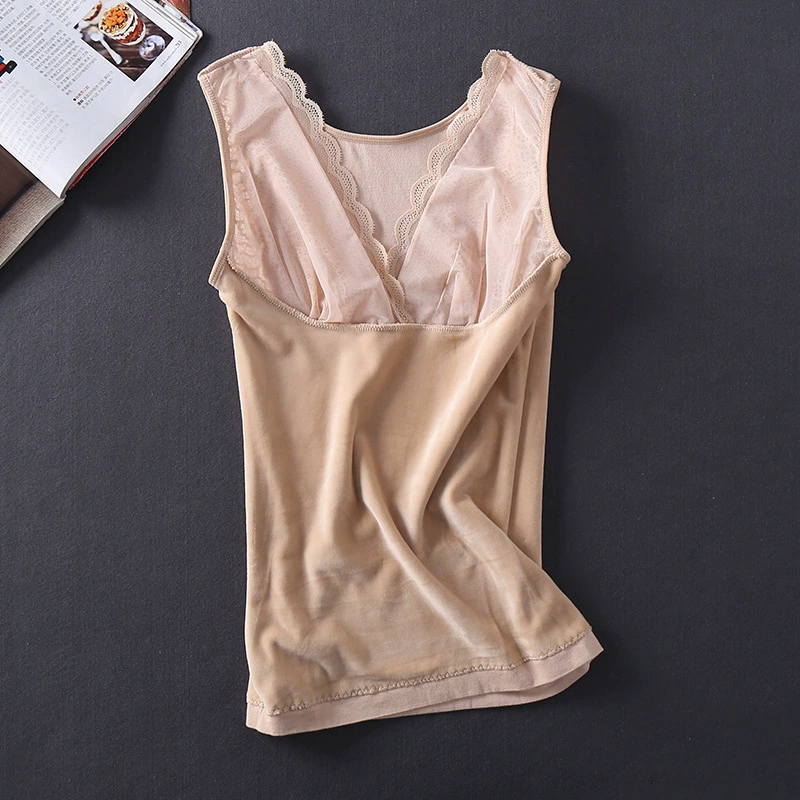 Phụ nữ tụ tập cộng với nhung dày ấm corset vest bụng cơ thể phù hợp với cơ thể hình dạng quần ấm quần lót