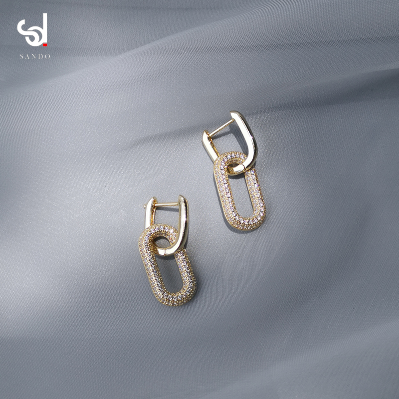 High-quality earrings female Korean temperament net red sterling silver earrings niche design earrings earrings 2021 new trend