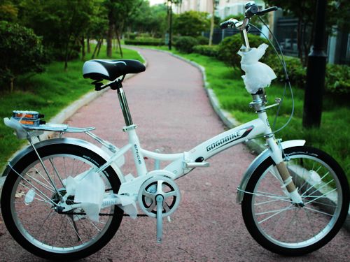 GOGOBIKE adult portable ultra-light men and women can take people to work small aluminum alloy 20-inch folding bicycle