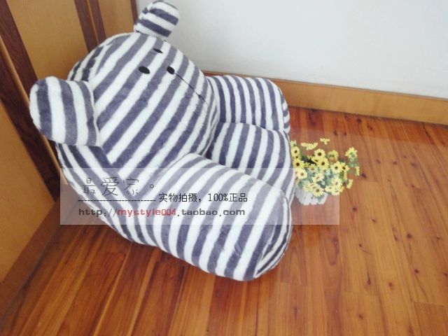 sọc xám sofa gấu phim hoạt hình / beanbag tatami trẻ em sáng tạo sofa ghế đẩu - Ghế sô pha
