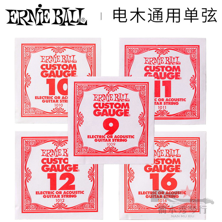 Ernie Ball 09 10 1-string 2-string Single-string Bakelite Acoustic Guitar Universal strings Produced in the United States