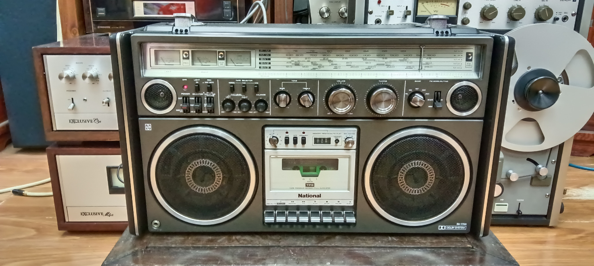ナショナル RX-7700 ラジカセ Yahoo!オークション - National ナショナル レトロ ラジカセ