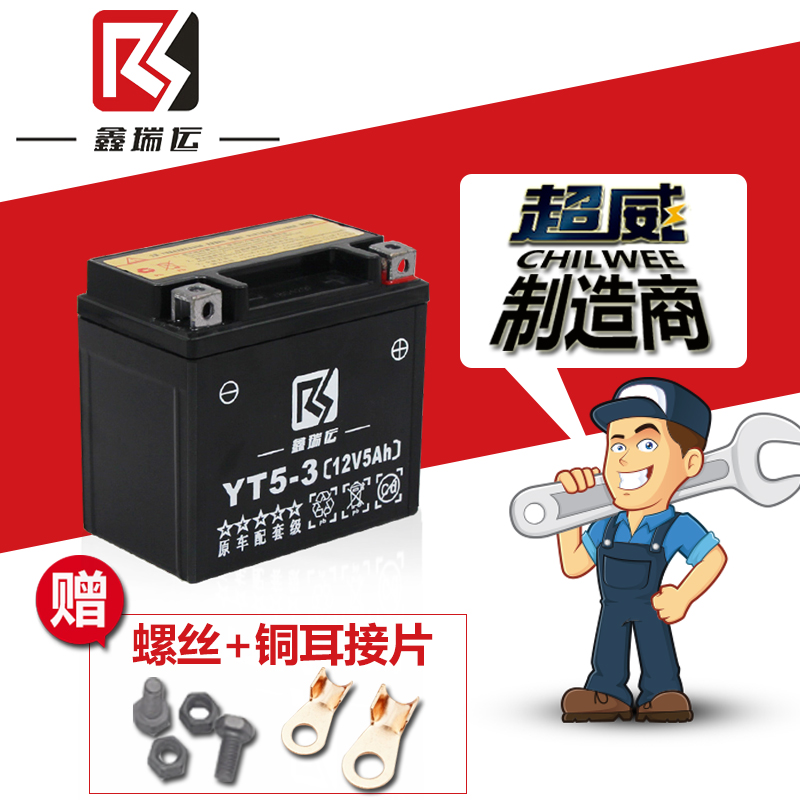 Xin Rui Express locomotive battery 12Vv5AH Five sheep Little Princess 100 Locomotive Electric Storage Bottle Coinciding Eagle 100