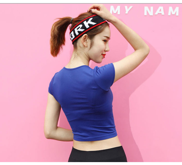 Áo thể thao thêu áo vest nữ ngắn tay nhanh khô thể dục Áo thun chạy nửa tay áo quần yoga giảm béo áo ba lỗ adidas nam